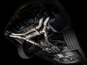 Cadillac CT4-V Blackwing Performance Exhaust - AWE Tuning - Cat-Back SwitchPath - Diamond Black - `21-`27